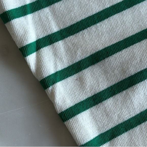 J.CREW Button-shoulder tee in Kelly green and white - Picture 11 of 11